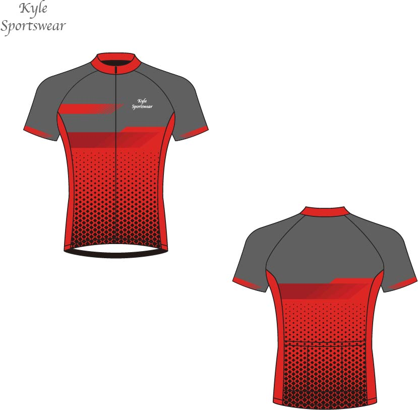 Quick Dry Breathable Men Mountain Bike Clothing Polyester Spandex Mesh Cycling Wear