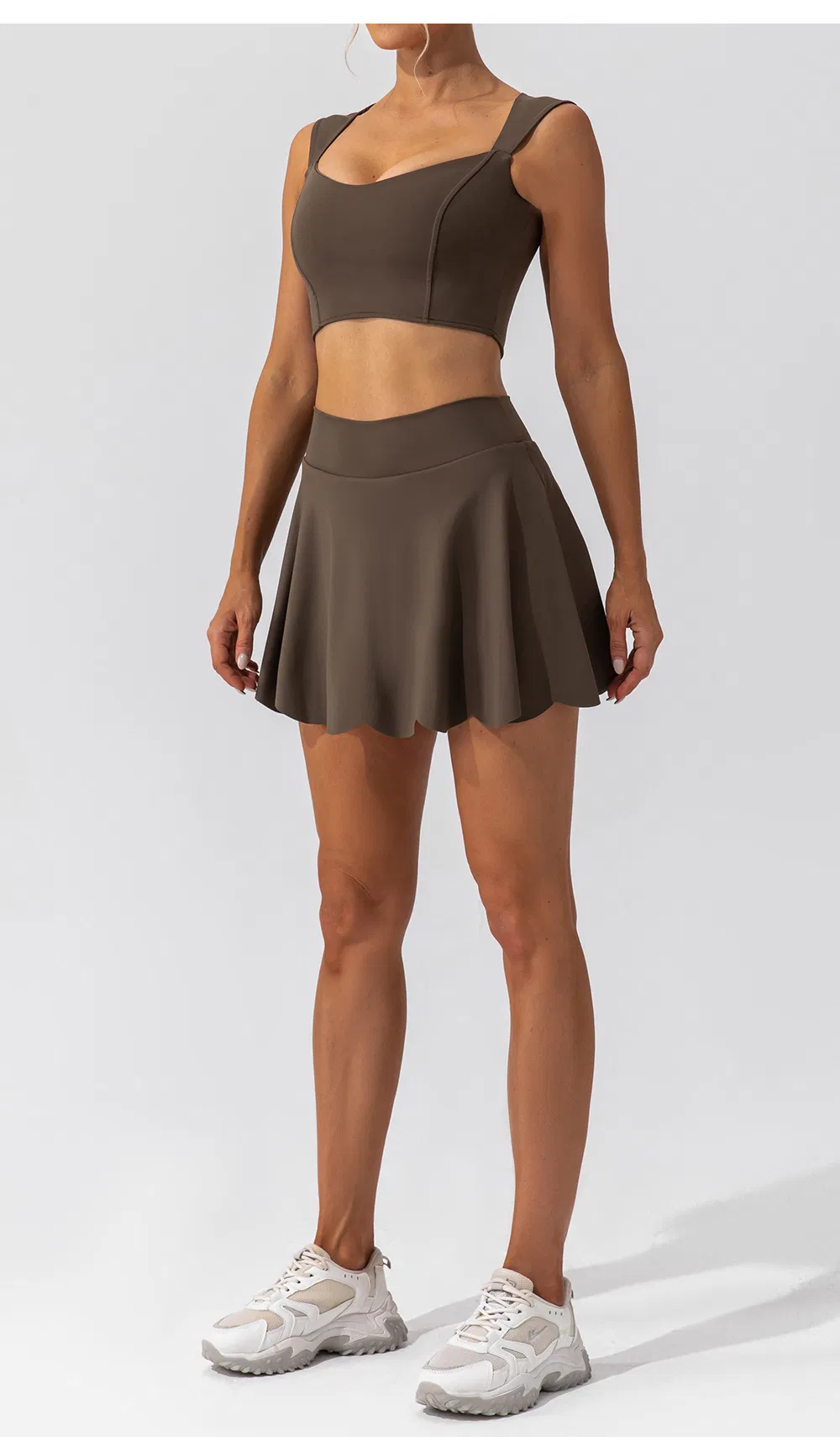 Saia Esportiva Personalizável para o Verão, Culotes de Ginástica, Shorts de Yoga de Cintura Alta, Saia para Golfe, Tênis e Vôlei, Roupas Femininas