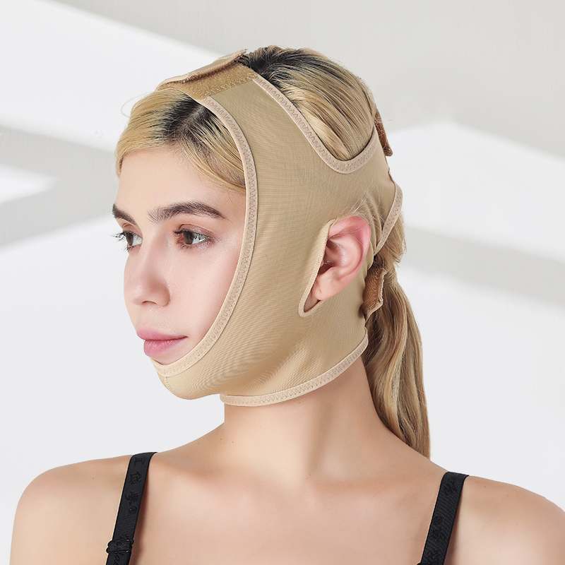 Melhor Cinta de Compressão para Recuperação Pós-Cirurgia de Lifting Facial com Fios, Faixa Facial Modeladora, Correção Elástica, Roupas de Compressão Slimming