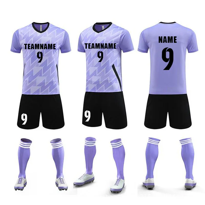 Conjunto de Roupas Esportivas Masculinas de Futebol Profissional