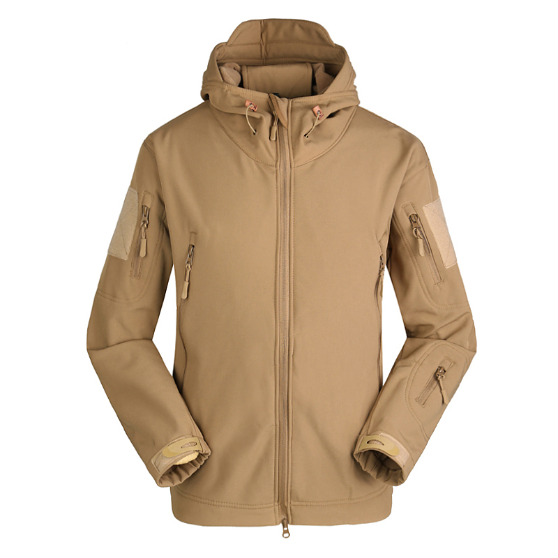 Uniforme Tático Estilo Esdy para Caminhadas em Pele de Tubarão Impermeável, Roupas de Caça em Soft Shell