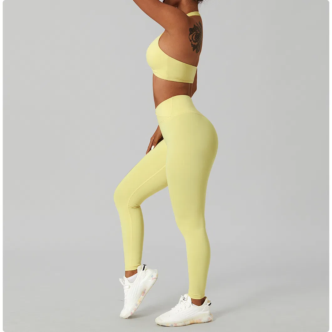 Conjunto de Roupas de Esporte Femininas para Yoga
