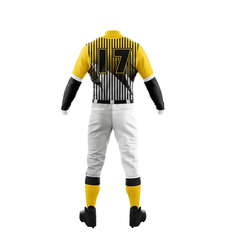 Camisa de Beisebol de Poliéster de Alto Desempenho Uniformes de Beisebol em Malha Personalizados