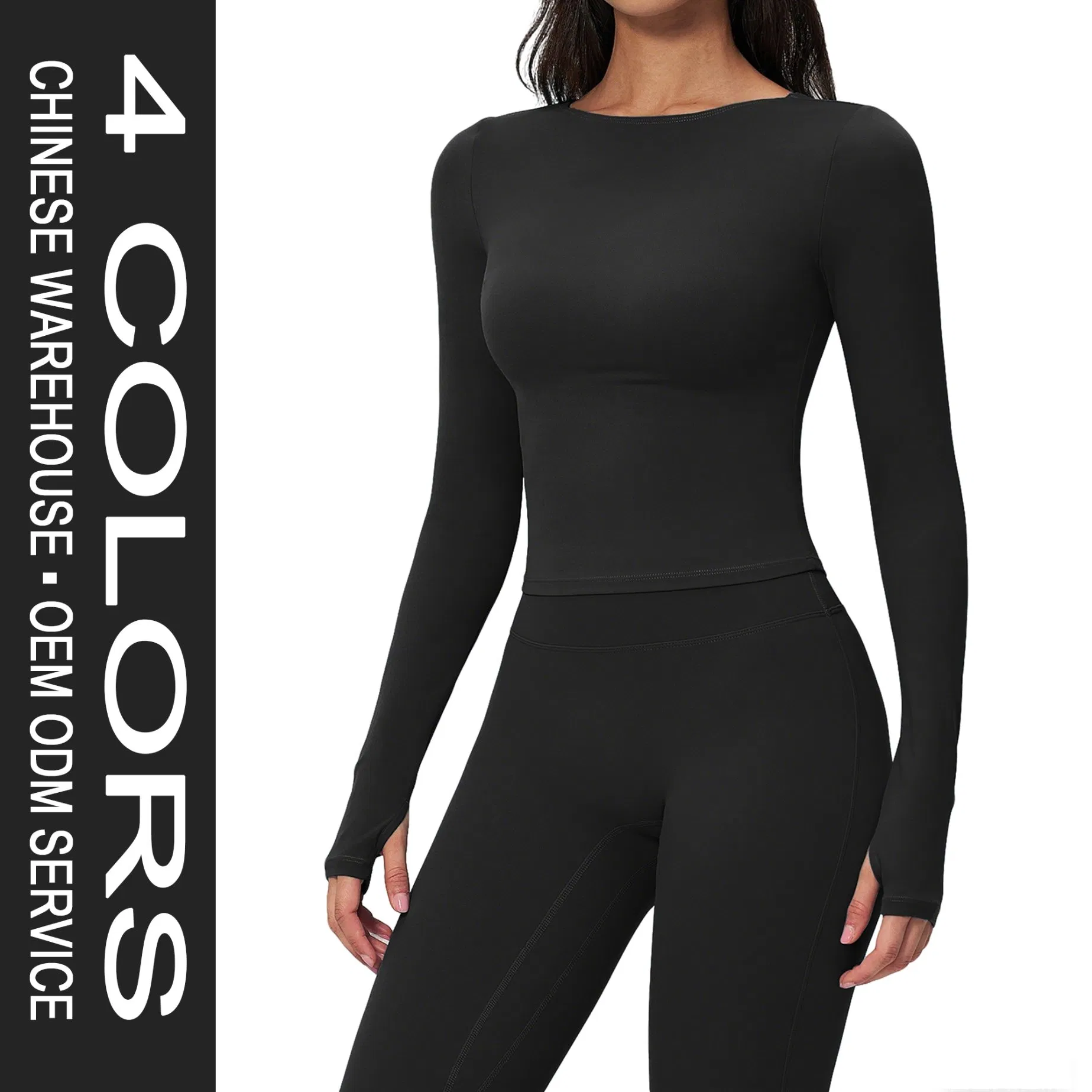 Roupas de Atividade Femininas Camisetas Vestuário de Fitness Ajuste Slim Yoga Manga Longa Respirável Camisa de Corrida Roupas Baratas Venda Online