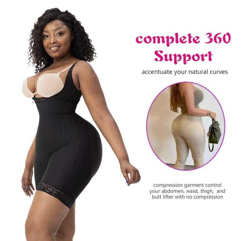 Roupa modeladora pós-operatória de alta compressão para cirurgia Bbl Colombiana Estágio 2 Faja Colombianas Levantamento de Bumbum