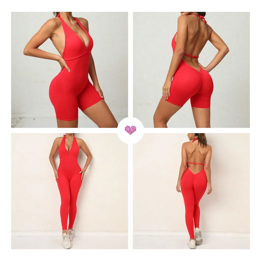 Body Sexy decote V para ginástica