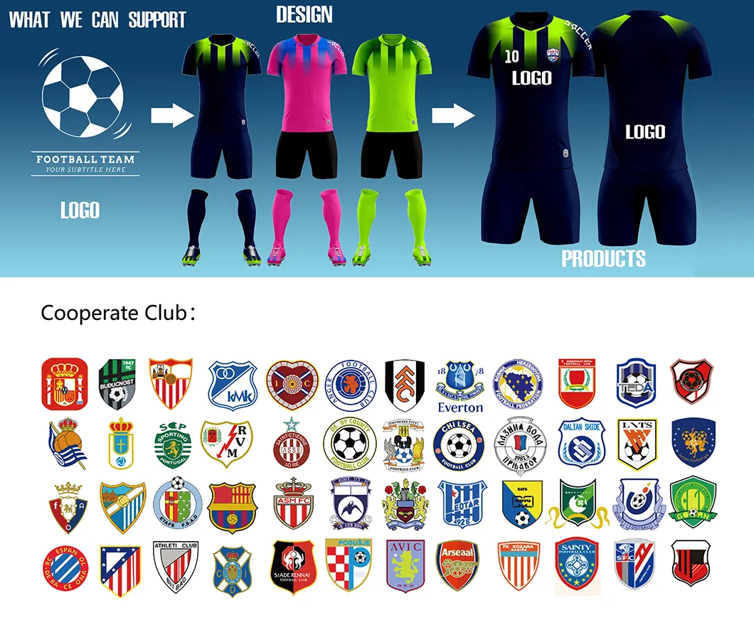 Camiseta de alta qualidade para homens, vestuário esportivo, conjunto de treino, roupa de futebol 2022 versão do jogador, camisa de futebol