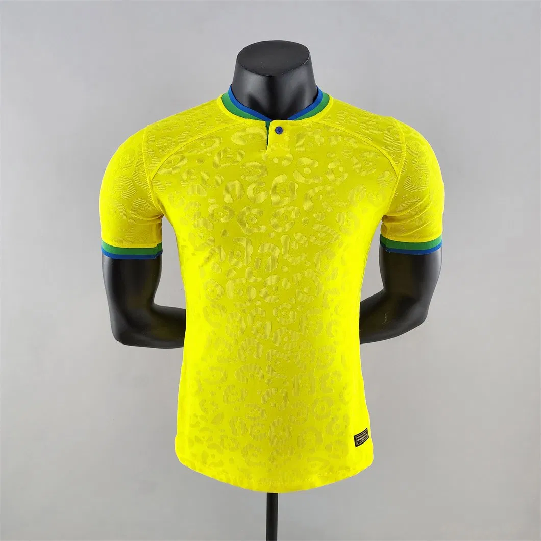 Camiseta de alta qualidade para homens, vestuário esportivo, conjunto de treino, roupa de futebol 2022 versão do jogador, camisa de futebol
