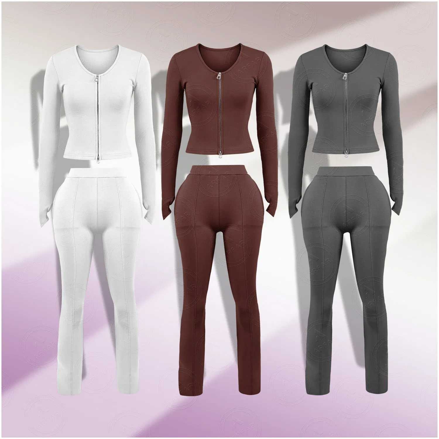 Roupas esportivas leves, compressivas e respiráveis de alto desempenho, projetadas para treinos intensos e atividades de longa duração