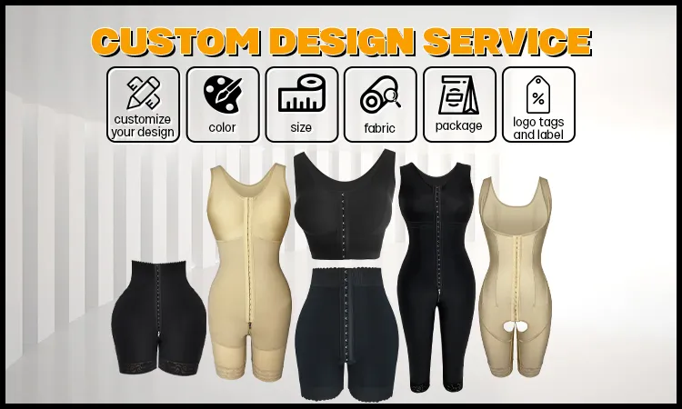 Fabricantes de Shapewear por Atacado Lifting de Bumbum Controle de Abdômen Roupa de Compressão Pós-Cirurgia Fajas Colombianas para Lipoaspiração