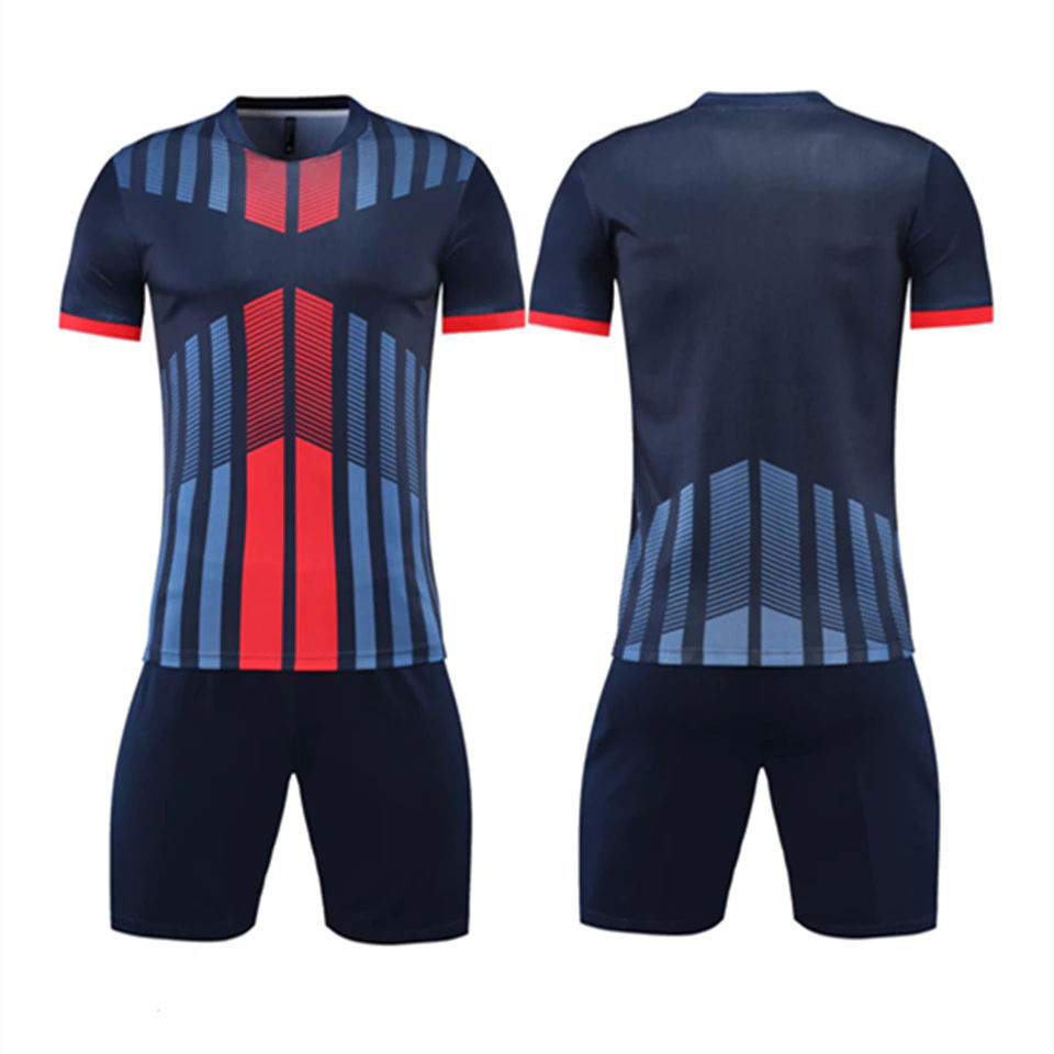 Conjunto de Uniforme de Treinamento de Futebol para Homens, Designer de Logo Personalizado, Barato