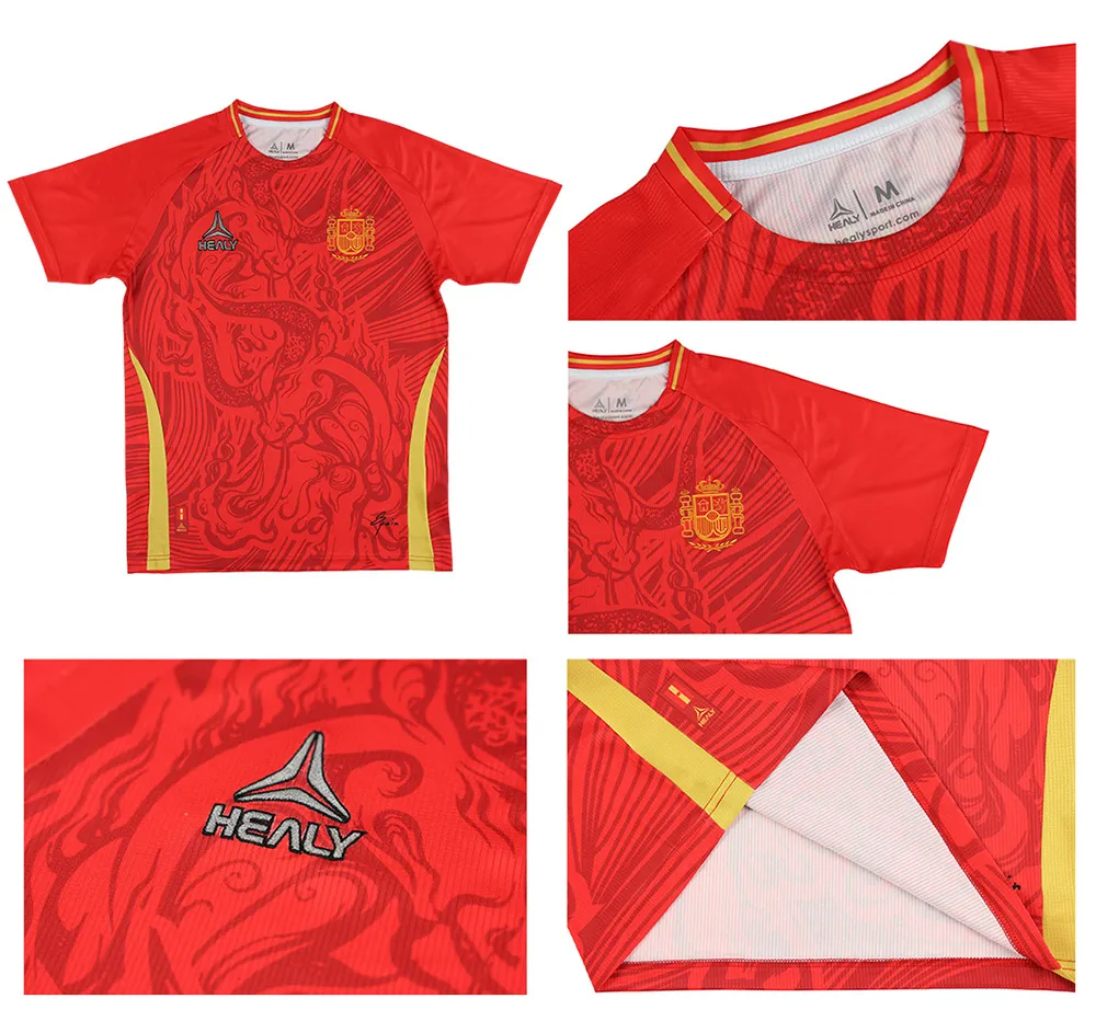 Camisa de Futebol Sublimada Personalizada Masculina de Alta Qualidade Respirável Camisa de Futebol Retrô