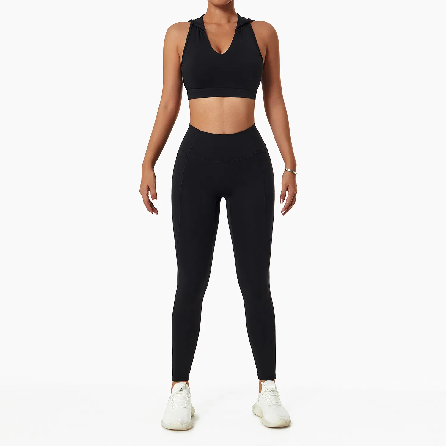 2023 Novas Chegadas Conjuntos de Moda Feminina para Yoga Academia Roupas de Treino para Mulheres Roupas Esportivas Moletons + Leggings