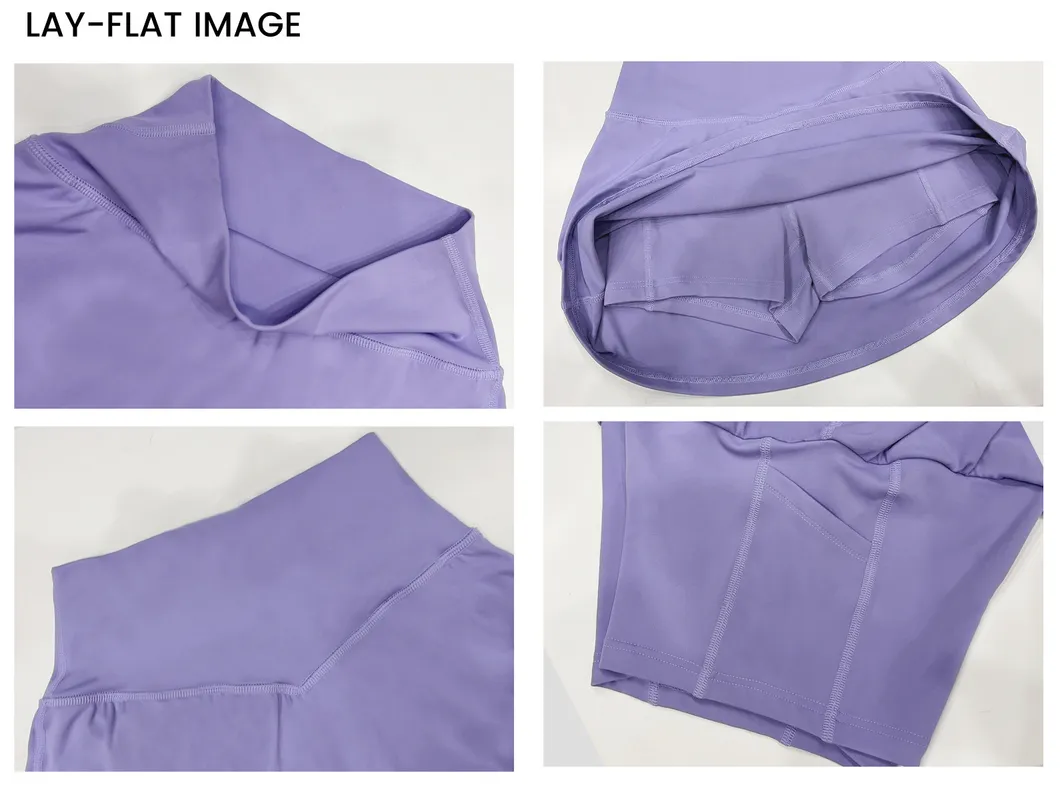 Vestido de Tênis Feminino com Bolso Roupas Esportivas Conjunto de Duas Peças para Atividades ao Ar Livre Roupas de Yoga