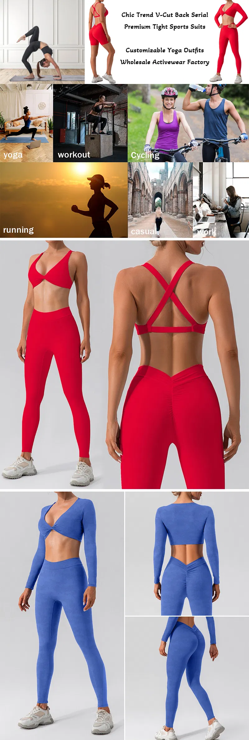 Conjunto premium de 4 peças de ginásio