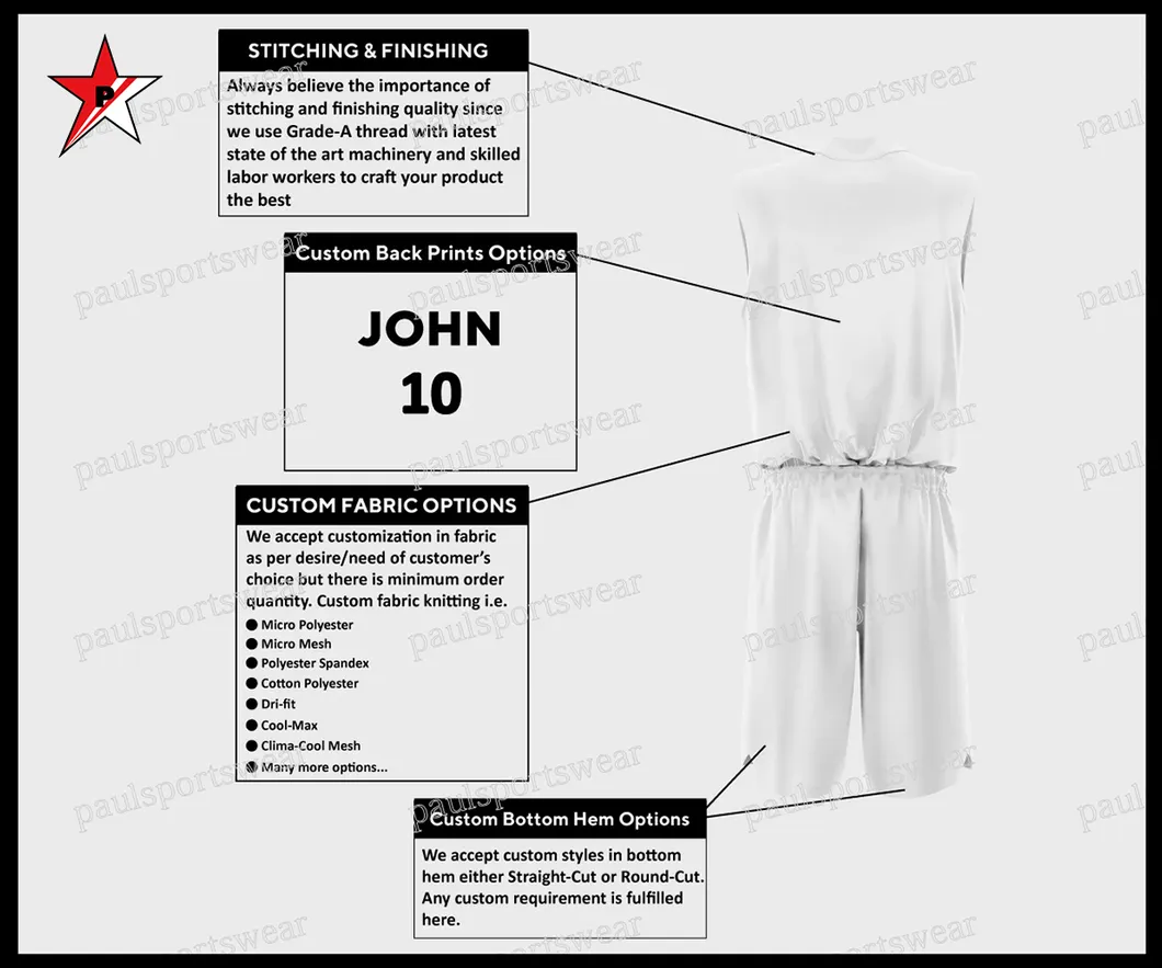 Processo de costura do uniforme esportivo