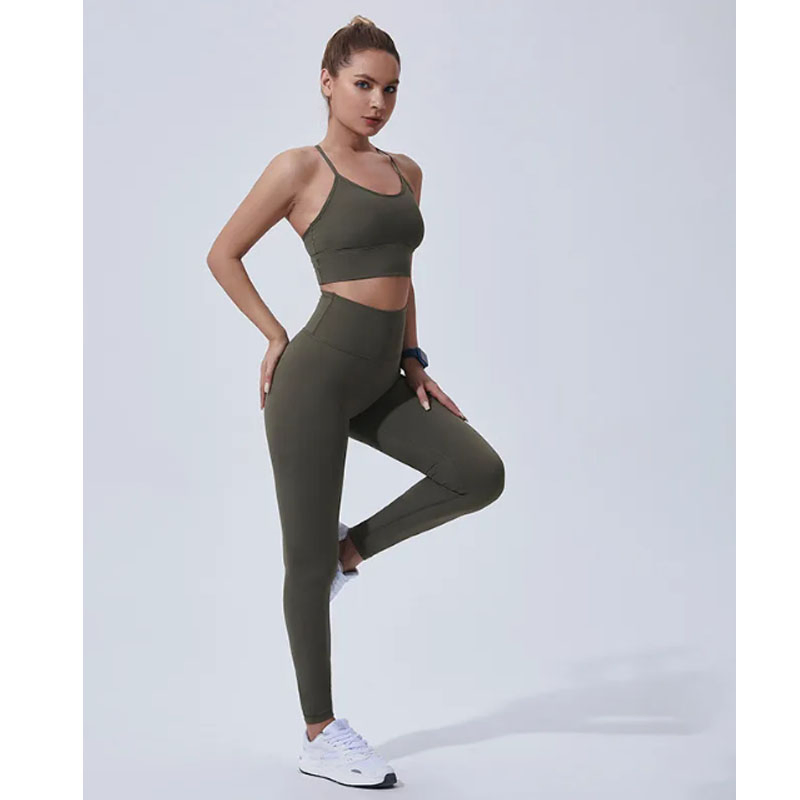 2025 Novo Macacão Secagem Rápida Moda Feminina Roupas Esportivas Corrida Academia Conjunto Treino Fitness Yoga Atacado 1688