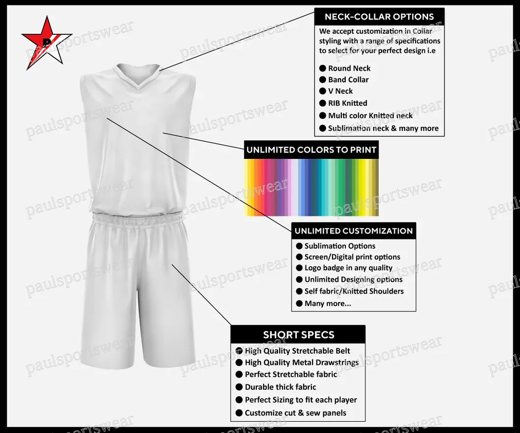 Detalhes de qualidade do uniforme esportivo