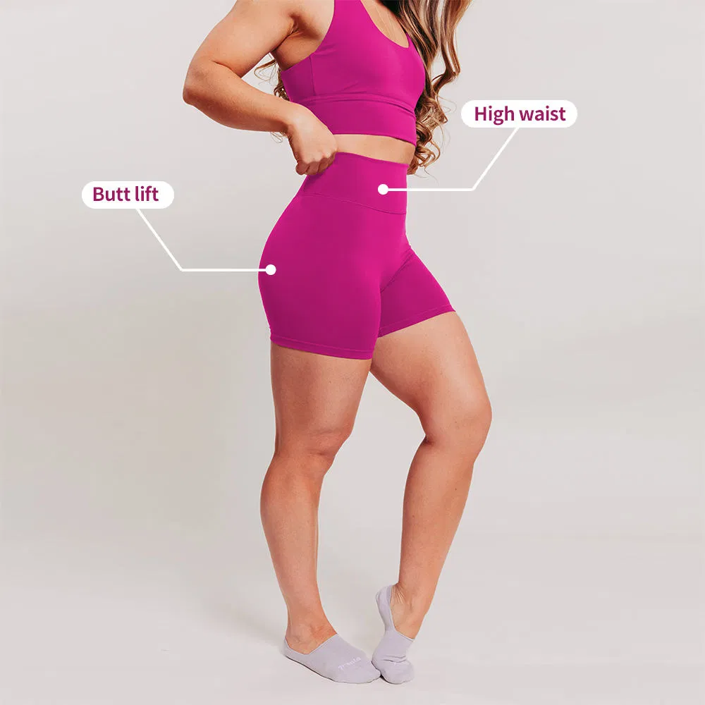 Roupas esportivas femininas de alto desempenho super macias e respiráveis com cintura alta