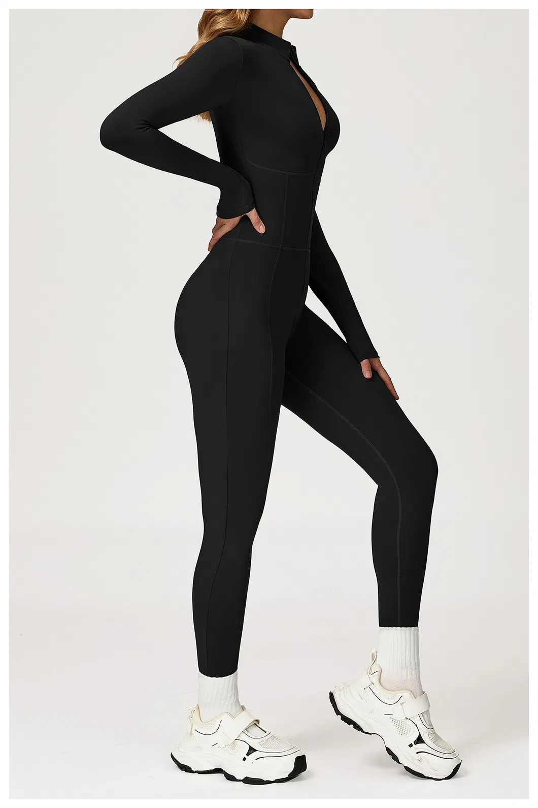 Conjunto de Ioga Feminino de Alta Elasticidade em Estilo Moderno, Roupas Multifuncionais para Corrida e Moda Fitness