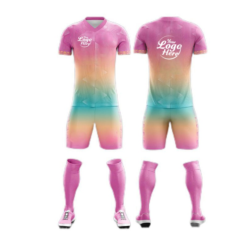 Conjunto de Futebol Novo Personalizado Personalização de Logotipo Personalização de Competição Treinamento Traje Esportivo Secagem Rápida Uniforme de Equipe