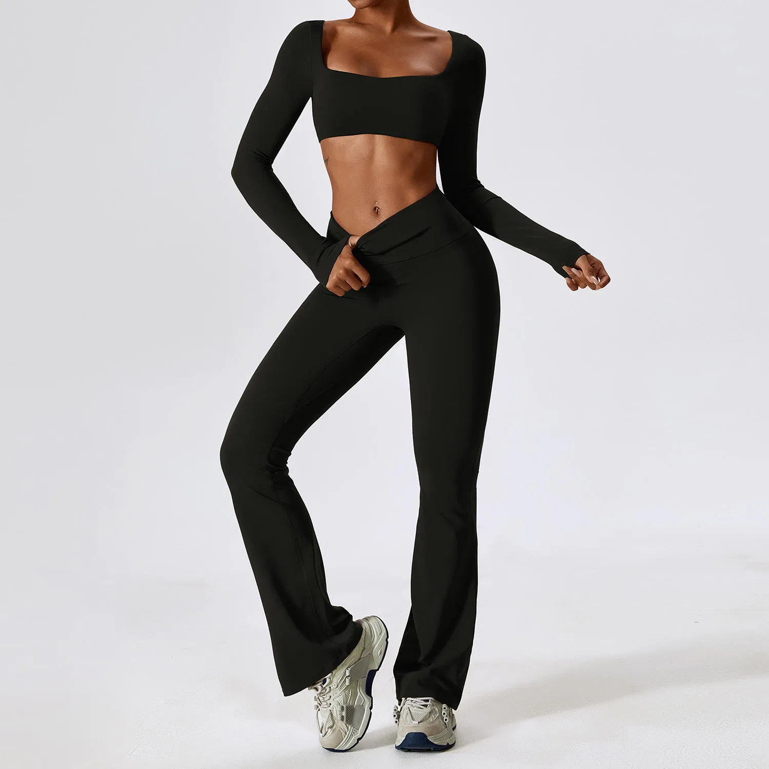 Venda Quente Roupas Esportivas Roupas Femininas Respirável Roupas de Fitness Atacado Roupas de Yoga Femininas