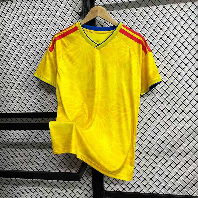 2026 Camisa de Futebol Tailândia Casa Colômbia Premium Respirável Personalizada Sublimação Roupas Esportivas Conjunto Agasalho Fabricação de Roupas Guangzhou para Homens
