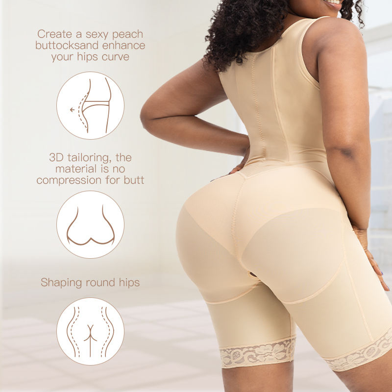 Roupas modeladoras de alta compressão para mulheres, fajas colombianas para cirurgia pós-operatória de lipoaspiração