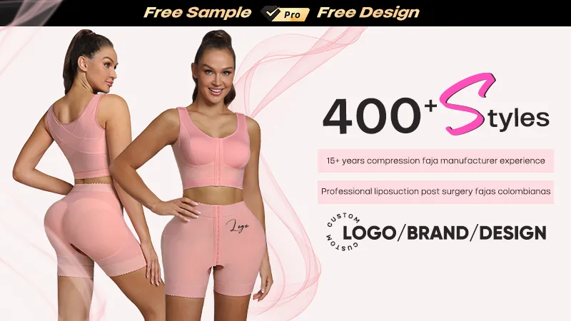 Top de Recuperação Cirúrgica para Mulheres, Sutiã de Mastectomia, Levanta Bumbum, Shorts de Modelagem Pós-Cirurgia, Roupas de Compressão, Fajas Colombianas