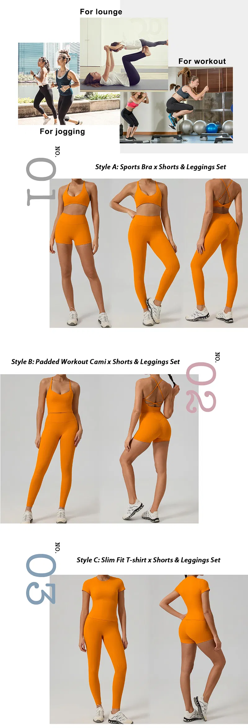 Descrição Detalhada do Conjunto de Roupas de Yoga