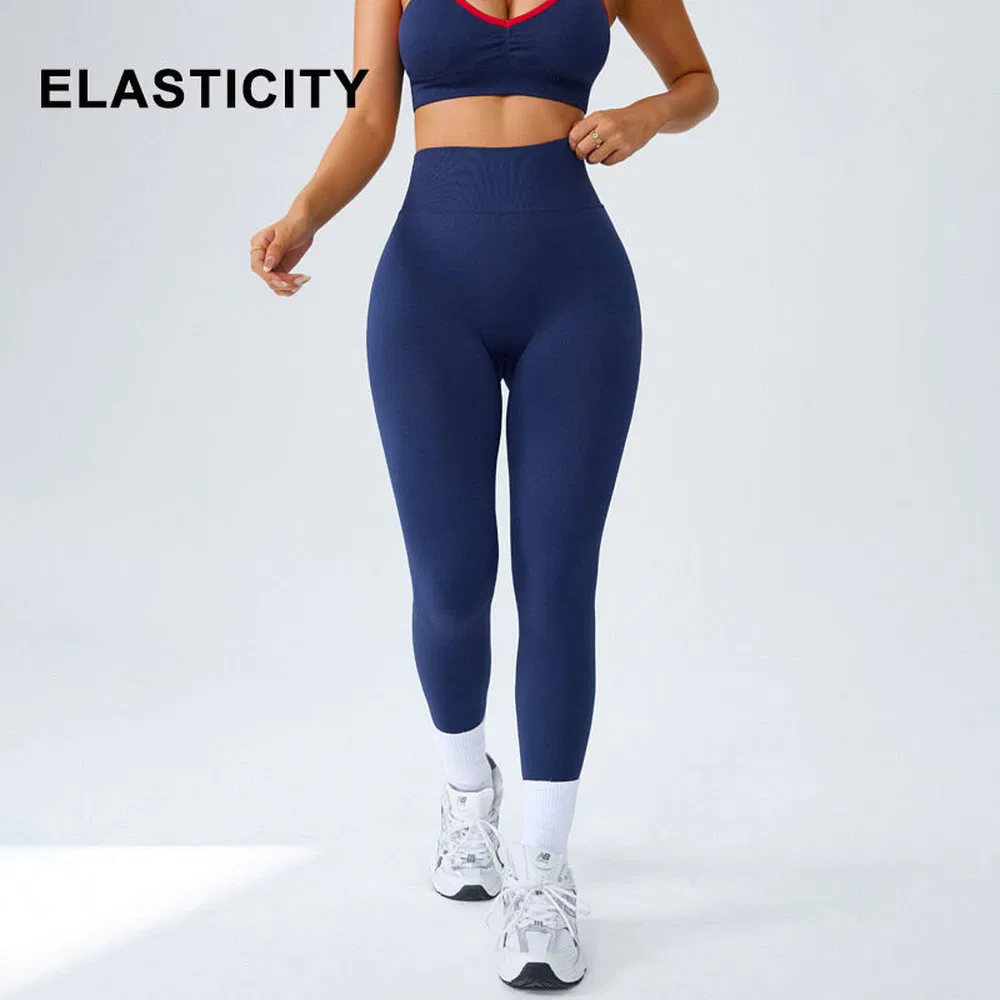 Roupas de Yoga Femininas Personalizadas com Elasticidade Quatro Vezes Antibacteriana para Corrida ao Ar Livre