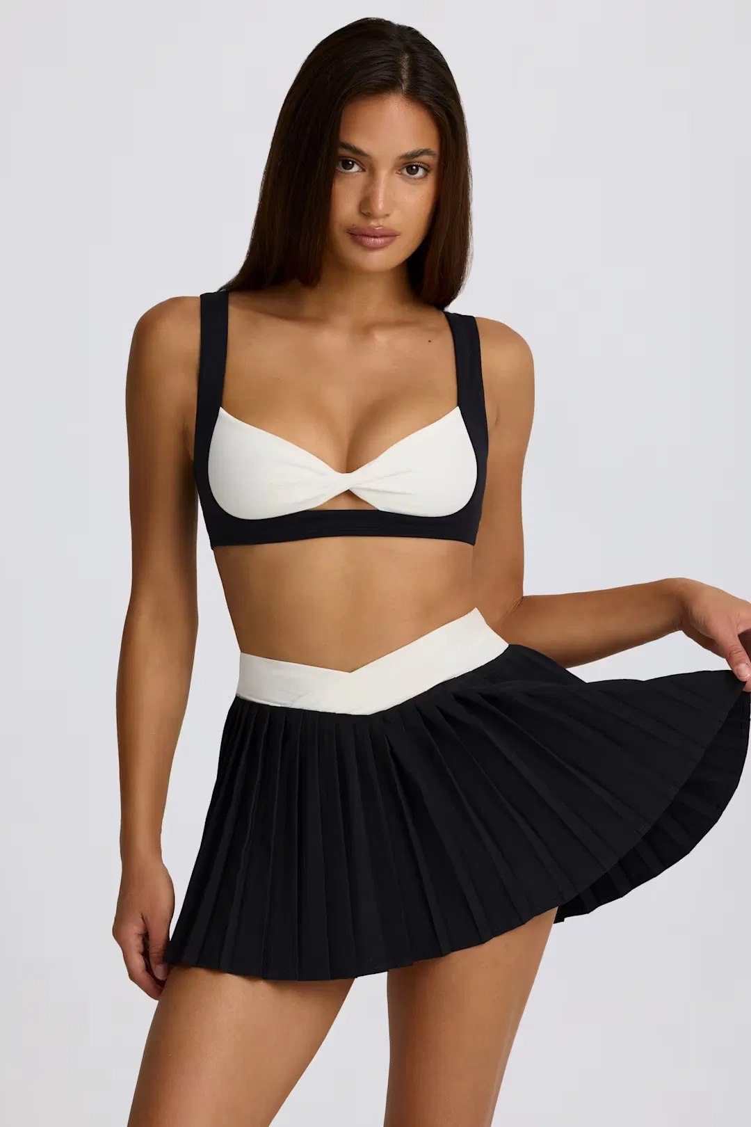 Vestido de Tênis Feminino Moda 2 PCS Conjunto Roupas Esportivas Traje de Yoga Design Vestuário de Tênis
