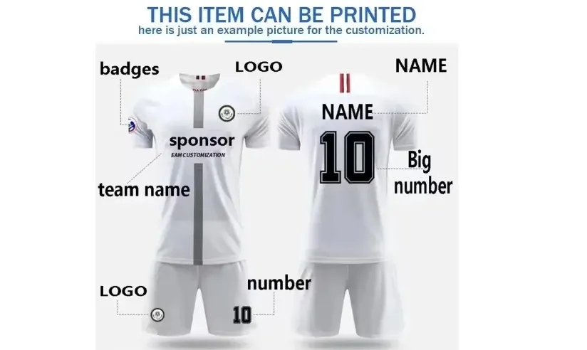 Design de Roupas de Futebol Personalizadas Nome da Equipe do Clube Conjunto de Futebol Camisas de Futebol