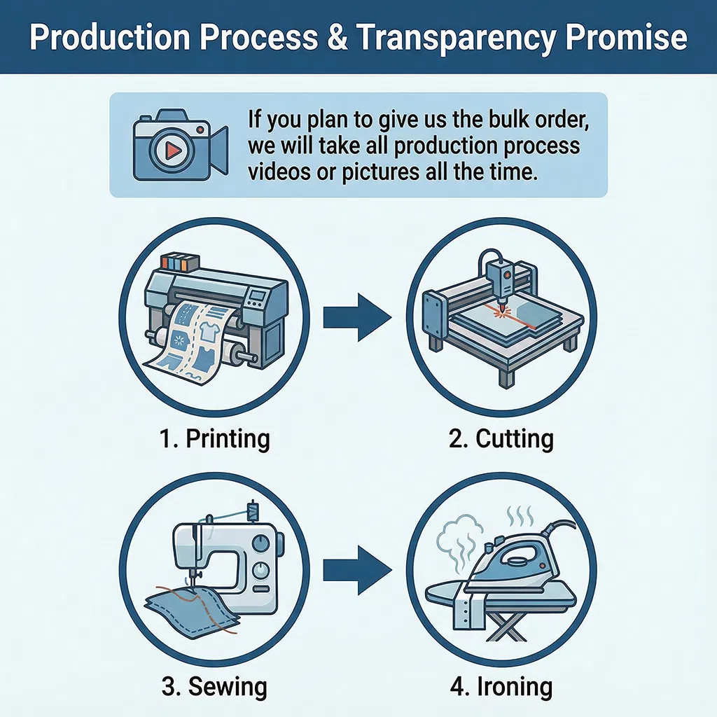 Processo de produção e promessa de transparência