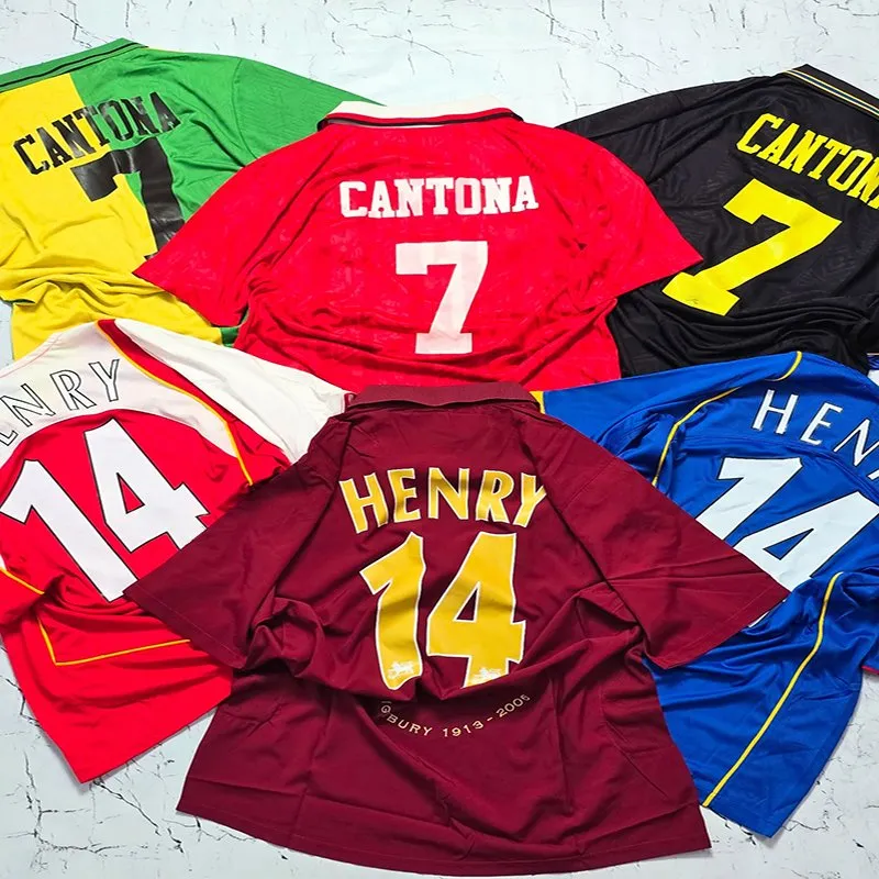 Camiseta Vintage Retro do Brasil Ronaldinho Réplica de Camisas de Futebol das Seleções e Clubes