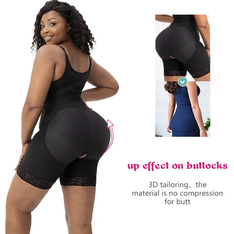 Roupa modeladora pós-operatória de alta compressão para cirurgia Bbl Colombiana Estágio 2 Faja Colombianas Levantamento de Bumbum