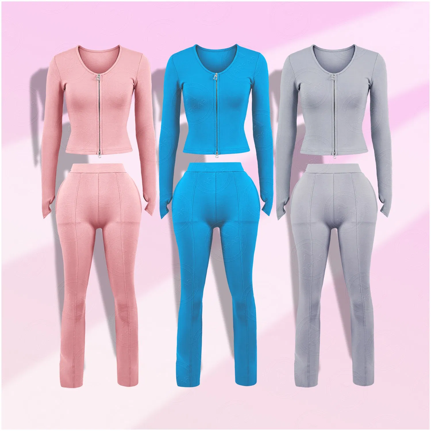 Roupas esportivas leves, compressivas e respiráveis de alto desempenho, projetadas para treinos intensos e atividades de longa duração
