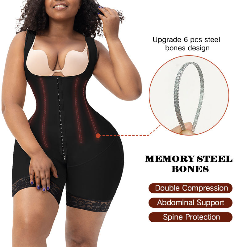 Fabricantes de Shapewear por Atacado Lifting de Bumbum Controle de Abdômen Roupa de Compressão Pós-Cirurgia Fajas Colombianas para Lipoaspiração