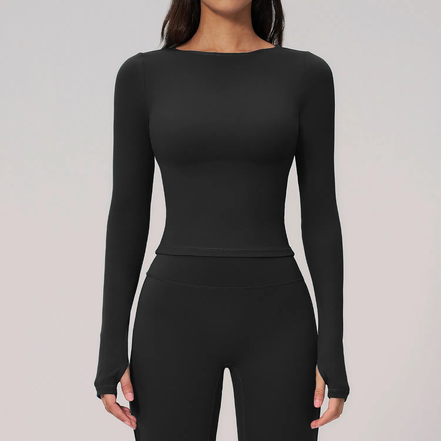 Roupas de Atividade Femininas Camisetas Vestuário de Fitness Ajuste Slim Yoga Manga Longa Respirável Camisa de Corrida Roupas Baratas Venda Online
