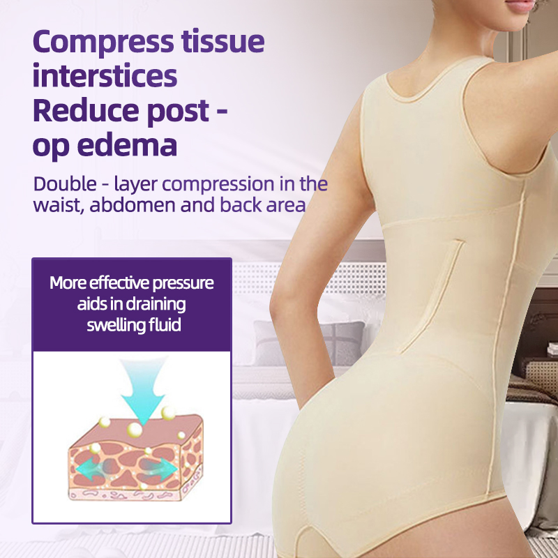 Shapewear de Compressão Colombiano PARA Mulher Estágio 1 Shapewear Usado Garment Liposuction Fajas Colombianas Pós Cirurgia com Sutiã Modelador de Corpo Corset