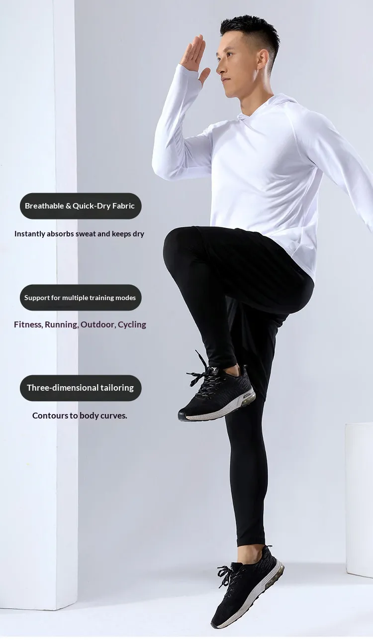 Conjunto de Compressão Personalizado por Atacado 3PCS para Homens, Traje de Esporte para Academia