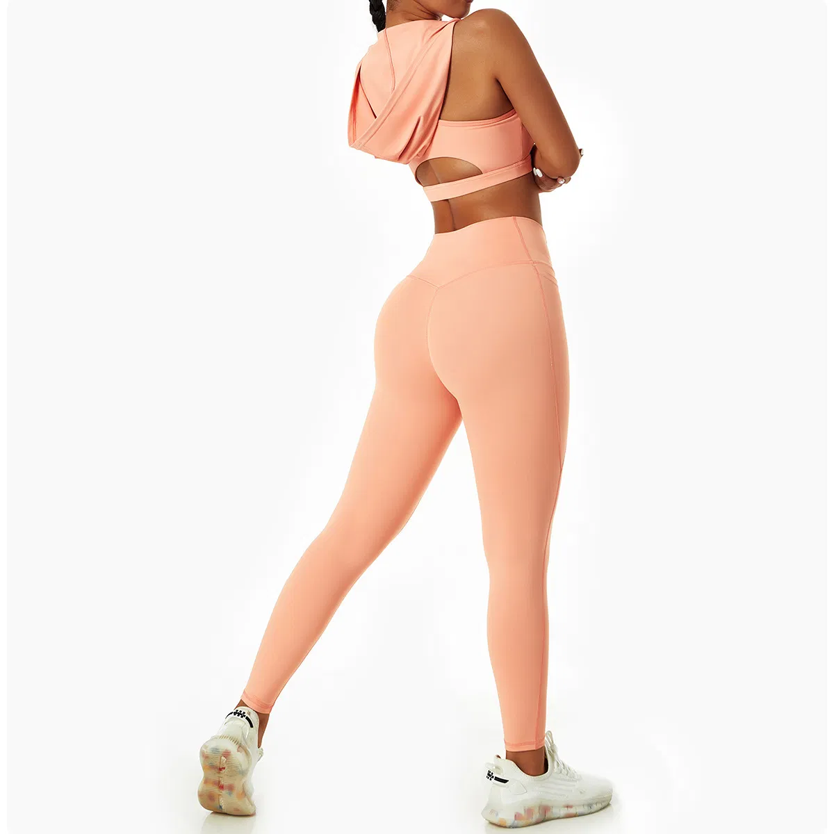 2023 Novas Chegadas Conjuntos de Moda Feminina para Yoga Academia Roupas de Treino para Mulheres Roupas Esportivas Moletons + Leggings