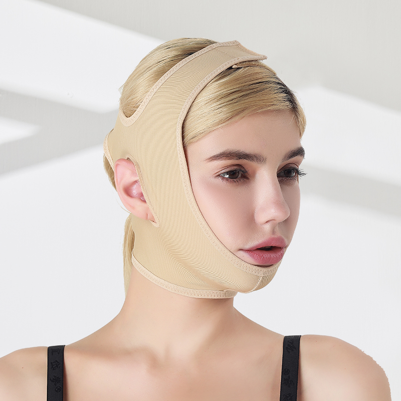 Melhor Cinta de Compressão para Recuperação Pós-Cirurgia de Lifting Facial com Fios, Faixa Facial Modeladora, Correção Elástica, Roupas de Compressão Slimming