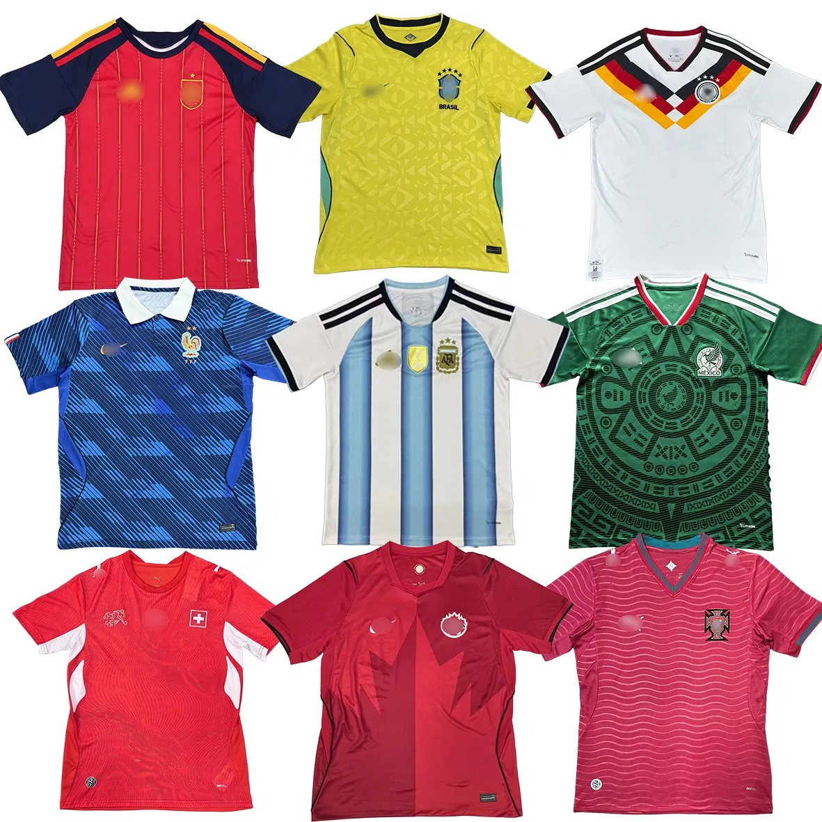 Camiseta de Futebol da Tailândia, Camiseta de Futebol de Qualidade Tailandesa, Camiseta de Futebol Respirável