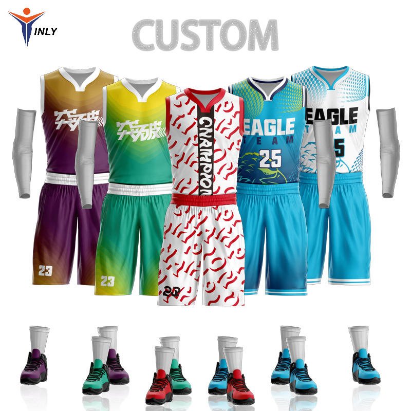 Uniforme de Basquete Personalizado por Atacado Sublimação Roupas de Equipe de Basquete