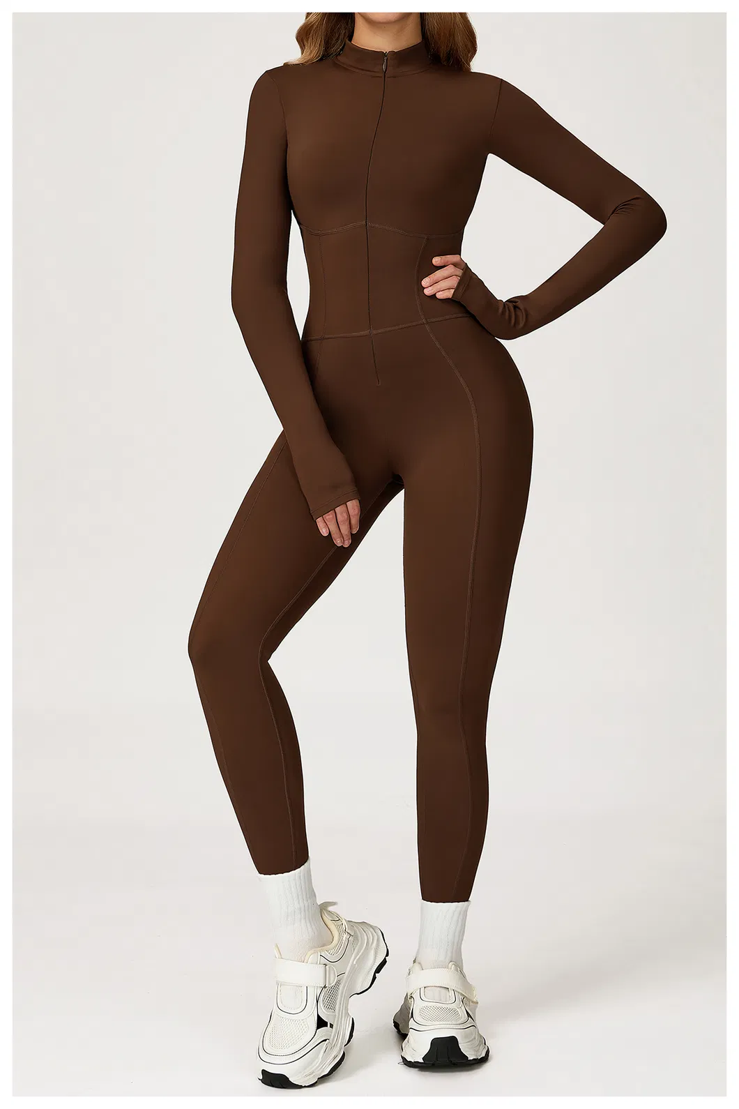 Conjunto de Ioga Feminino de Alta Elasticidade em Estilo Moderno, Roupas Multifuncionais para Corrida e Moda Fitness