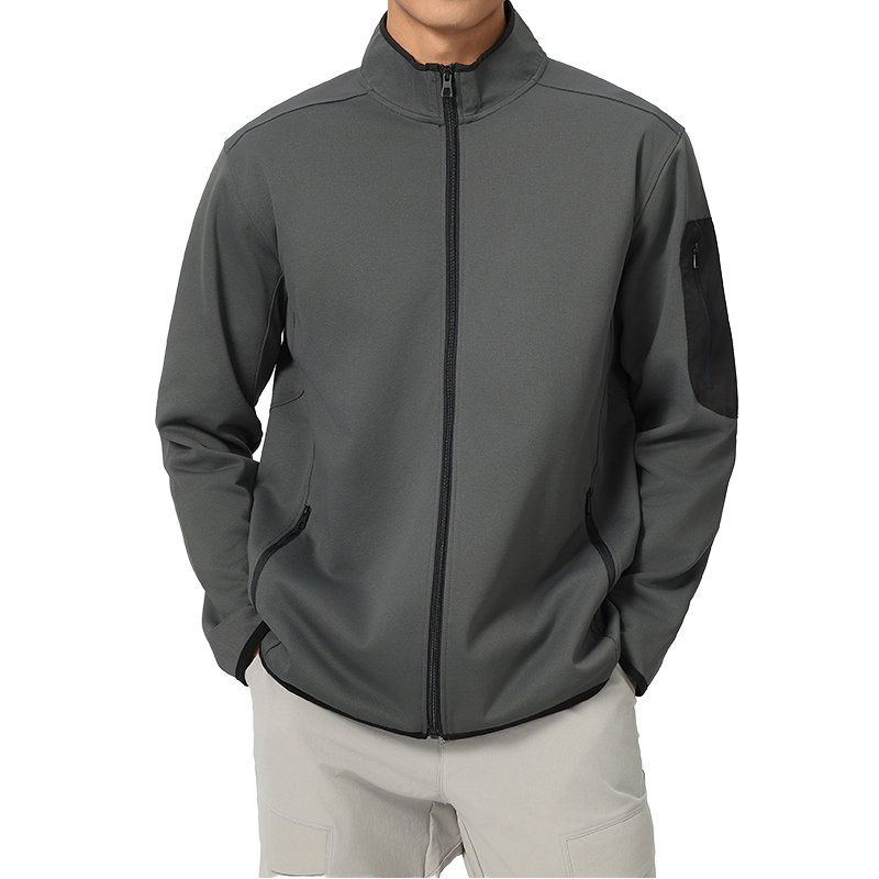 Melhor Venda de Roupas Exteriores para Esportes ao Ar Livre Jaqueta Casual Masculina com Logotipo Personalizável Fitness Multi Bolsos Roupas Esportivas Masculinas