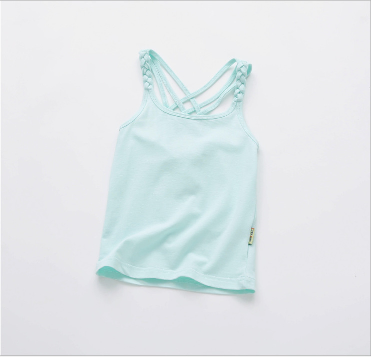 Camisetas sem mangas de algodão para crianças, fitness, secagem rápida, corrida, roupas de treino, vestuário para tênis, roupas de ioga