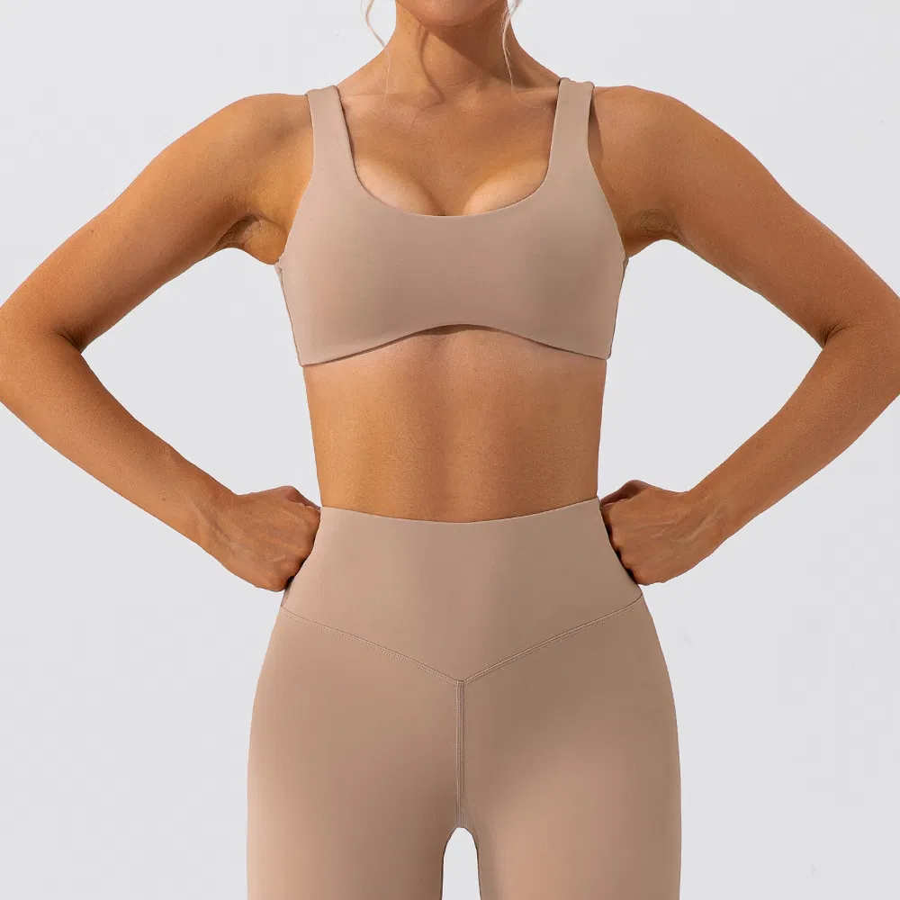 Venda por atacado de roupas de treino femininas personalizadas, sutiãs esportivos, conjuntos de fitness para academia, leggings com efeito de bumbum e roupas de yoga