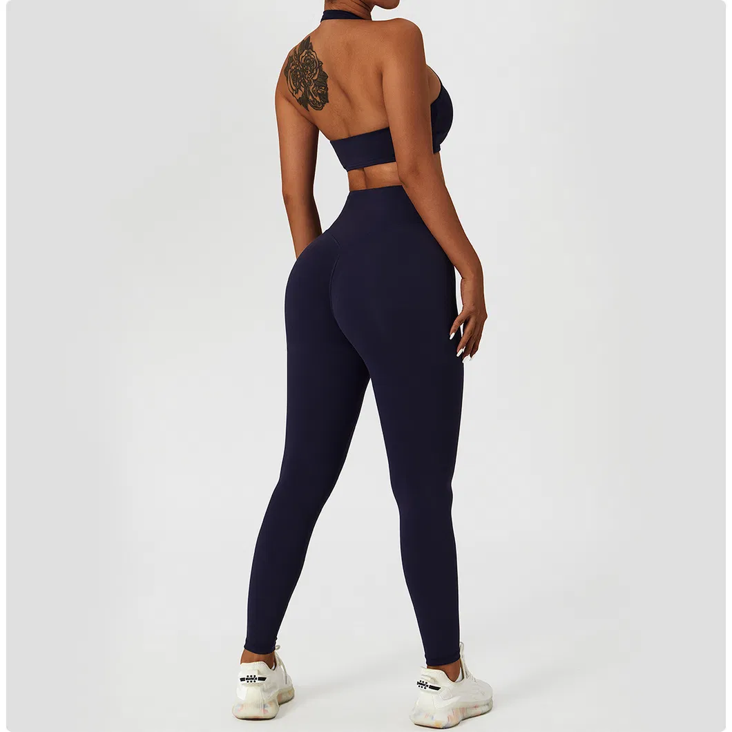 Conjunto de Roupas de Esporte Femininas para Yoga